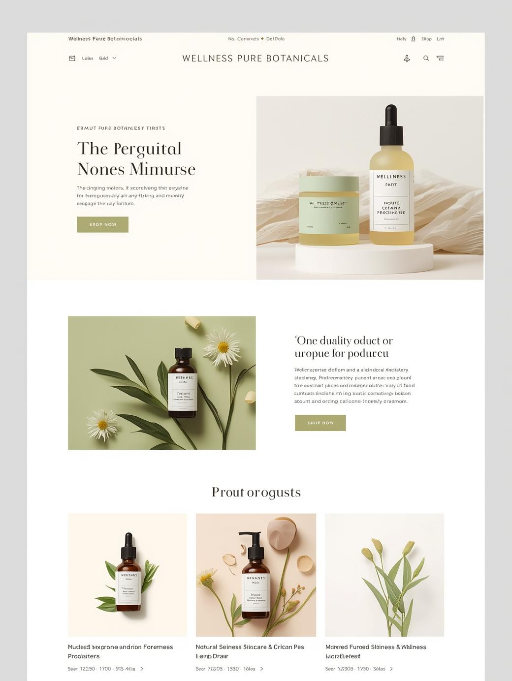 Pure Botanicals E-commerce Platform